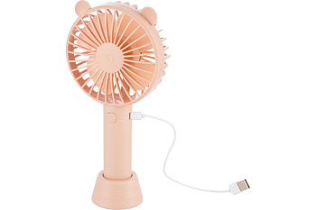 Вентилятор Energy EN-0610 USB (настольный, аккумулятор) розовый