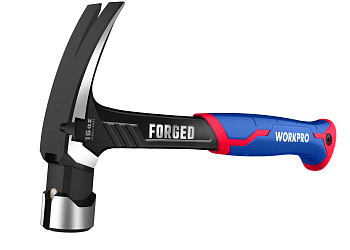 Молоток-гвоздодер 450г (цельнометаллический) WP241013 WORKPRO								