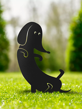 Фигура садовая металл 35х22см "Собака-лежака Gardissimo"