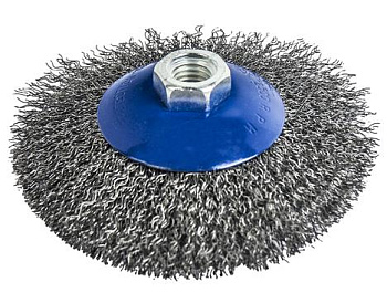 Кордщетка для МШУ радиальная витая ПРАКТИКА 125 мм, М14						