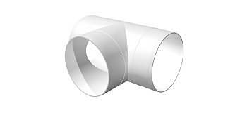 Тройник Т-образный пластик D100