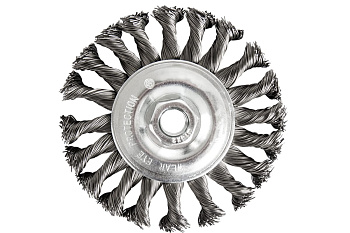 Кордщетка для МШУ радиальная витая ПРАКТИКА 115 мм М14 