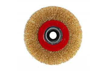 Щетка (06978) FIT 39012 для МШУ 125 мм, М14, плоская, латунированная витая проволока