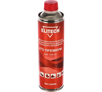 Масло 4-х тактное SAE 10W-30 0,6л. ELITECH 2001.000200