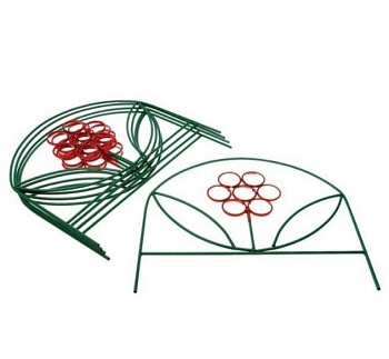 Заборчик декор. "Ромашка" металл 5 секций (3,75м)