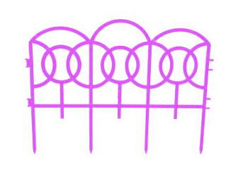 Заборчик декор.ажурный пластик "Барокко" 3м