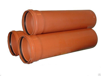 Труба D=110, L=3м наруж., рыжая