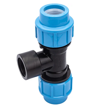 Тройник комбинированный ПНД РР 32 х 1" М х 32