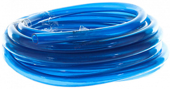 Шланг бесцветный ф16 (прозрачный) синий