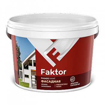 Краска FAKTOR фасадная , 13кг Краска FAKTOR фасадная , 13кг