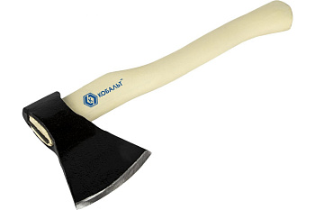 Топор плотницкий КОБАЛЬТ серия МАСТЕР 800гр., кованый, полукруглое лезвие, деревянное топорище 