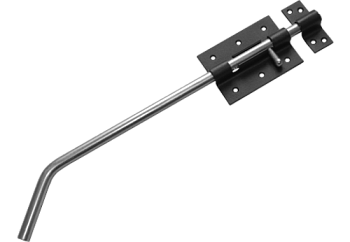 Засов гаражный ЗГ - 400 (черный)