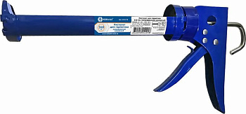 Пистолет для герметика КОБАЛЬТ 310 мл, полукорпусной усиленный ,резак, ремешок для переноски					