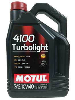 Масло моторное 4100 TURBOLIGHT 10W40 4л.