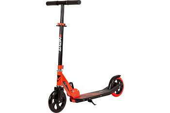 Самокат городской NOVATRACK POLIS сталь+пластик, складнойг, колеса PU 160*160мм, красный