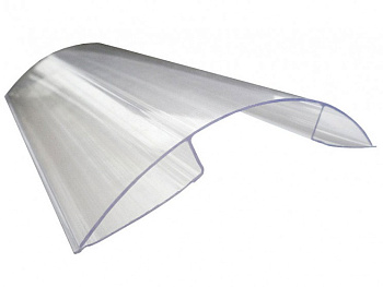 Профиль коньковый 6м прозрачный 8-10мм Премиум