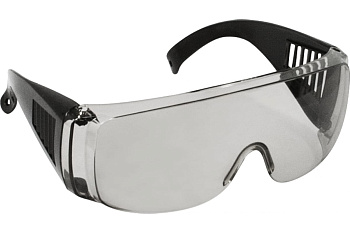 Очки защитные CHAMPION с дужками дымчатые