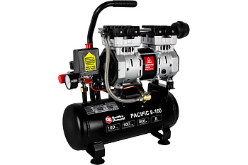 Компрессор поршневой безмасляный QUATTRO ELEMENTI PACIFIC 8-160 (160л/мин, 8л, 1.2л/с, 8бар, 16.5кг) Компрессор поршневой безмасляный QUATTRO ELEMENTI PACIFIC 8-160 (160л/мин, 8л, 1.2л/с, 8бар, 16.5кг)