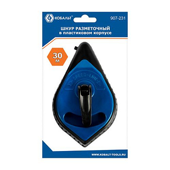 Шнур разметочный КОБАЛЬТ 30 м. в пластиковом корпусе 