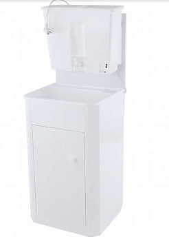 Дачный умывальник "Мойдодыр" (тумба разборная, бак 20л, 17л, пластмассовая мойка)