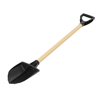 Лопата туристическая универсальная с черенком и пластмассовой ручкой 80см (80×18×6,3см)