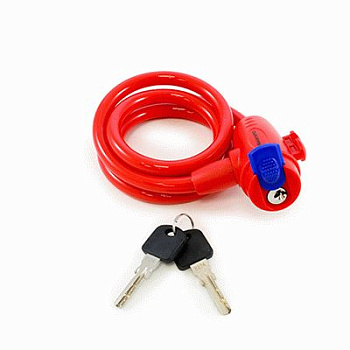 Замок навесной с тросом АВАНГАРД ВС-Т10 (1000мм) ТЕХНО КОРАЛЛ