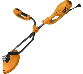 Коса эл. CARVER TR-1500S/BH (разъемн.прям.штанга, вело-руль нож 3зуб., леска 2,4)