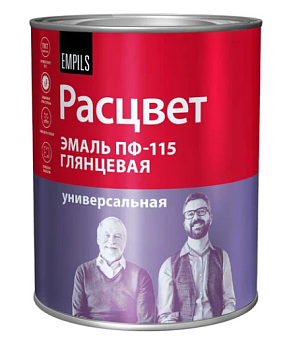 Эмаль "РАСЦВЕТ" ПФ-115 оранжевая 0,9 кг