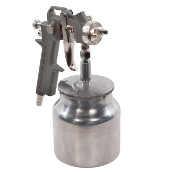 Краскопульт пневматический QUATTRO ELEMENTI с  нижним бачком 75мл, сопло 1,5мм, разъем EURO