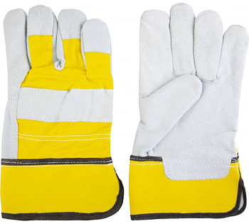 Перчатки комбинированные JSL-101 Sigmar Light из натуральной кожи (спилка) и хлопчатобумажной ткани