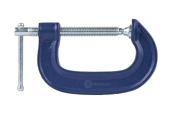 Струбцина КОБАЛЬТ G-образная, 100 мм						