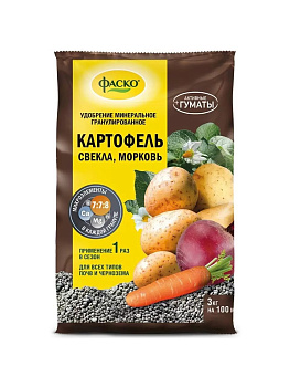 Удобрение сухое Фаско 5м минеральное Картофель гранулир. 3кг