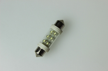 Лампа-диод 24V C5W T11x36-S8,5  (6LED)  White NordYada