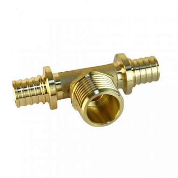 Тройник надвижной с переходом на нар.р. 16(2,2) х 1/2" х 16(2,2) VALFEX