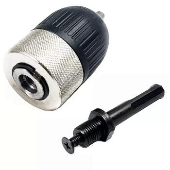 Патрон быстрозажимной с адаптером SDS+ ПРАКТИКА 13мм, 1/2"- 20UNF, (1шт) блистер