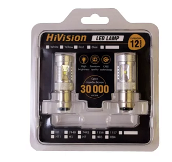 Лампа светодиодная HiVision S25 (1157) двухконтактная CREE 2шт