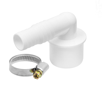 Комплект для подключения сливного шланга стиральных и п/м машин двойной D40мм, МР-У