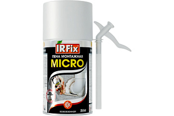 Пена монтажная бытовая всесезонная 250мл IRFIX MICRO