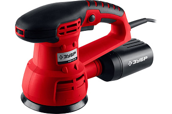 Машина орбитально-шлифовальная ЗУБР 125мм, Velcro, 5000-13000об/мин, эксцентр.ход, 450Вт