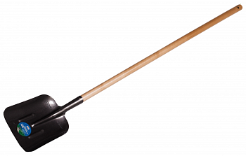 Лопата совковая "Землеройка" рельсовая сталь с черенком ,1450 мм 