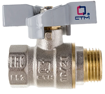 Кран шаровой 1/2 г/ш бабочка