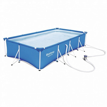 Бассейн Bestway каркасный Steel Pro 400х211х81см 5700л, ф-насос, запл.д/ремонта Бассейн Bestway каркасный Steel Pro 400х211х81см 5700л, ф-насос, запл.д/ремонта