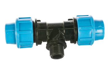 Тройник комбинированный ПНД РР 20 х 1/2" П х 20