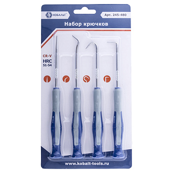 Набор крючков КОБАЛЬТ для слесарных работ, CR-V