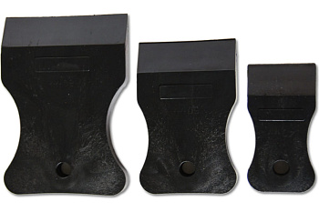 Шпатели резиновые набор 40, 60, 80мм черный InWork Шпатели резиновые набор 40, 60, 80мм черный InWork