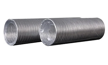 Воздуховод гибкий алюминиевый гофрированный 100мм*3м 102мм