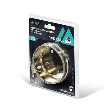 Коронка алмазная METALLICA Optima 90x55 мм, #80, по стеклу, плитке