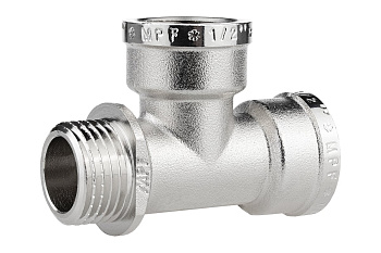 Тройник 1/2" в/в/н с ограничителем MPF, MP-У