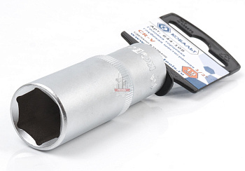 Головка торцевая глубокая КОБАЛЬТ 1/2", 19 мм, Cr-V 