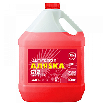 Антифриз Аляска LONG LIFE G12+ красный 10кг